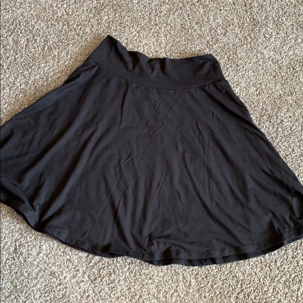 Black high waisted skirt